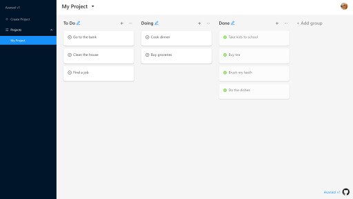 Project Management App screenshot